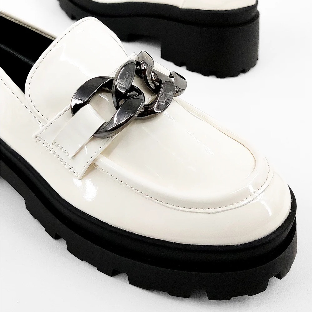 White loafers